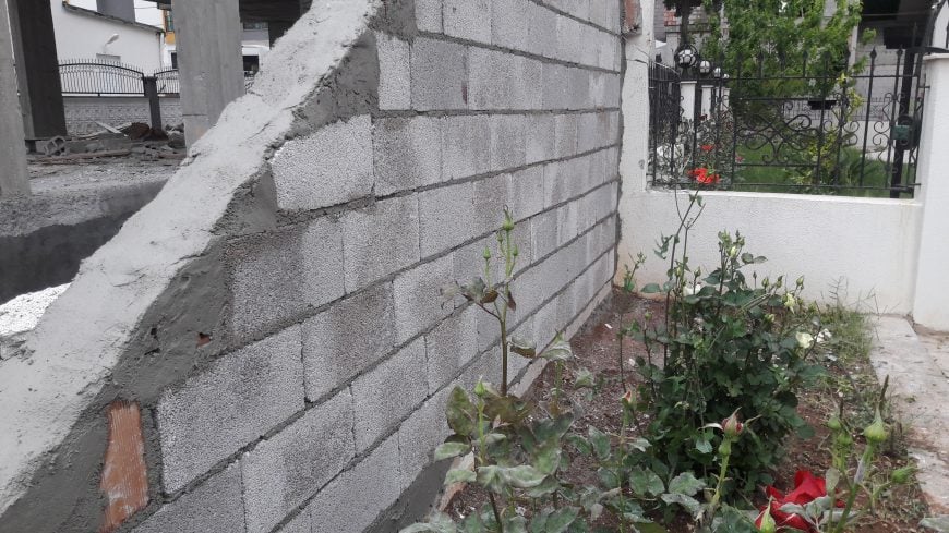 Yıkılan Bahçe Duvar Tadilatımız